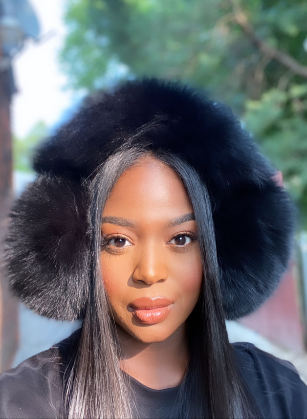 Skylar Oversized Luxe Fox Fur Earmuffs